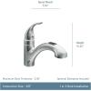 imageMoen Integra Spot Resist Stainless OneHandle Pullout Kitchen or Laundry Faucet Featuring Power Clean with Optional Deckplate 67315SRSChrome