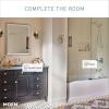 imageMoen Meena Matte Black OneHandle Single Hole Modern Bathroom Sink Faucet with Optional Deckplate and Drain Assembly 84794BLChrome
