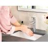 imageMoen Meena Matte Black OneHandle Single Hole Modern Bathroom Sink Faucet with Optional Deckplate and Drain Assembly 84794BLChrome