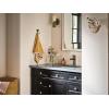 imageMoen Meena Matte Black OneHandle Single Hole Modern Bathroom Sink Faucet with Optional Deckplate and Drain Assembly 84794BLMatte Black