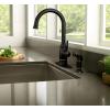 imageMoen Noell Mediterranean Bronze Traditional SingleHandle Standard Kitchen Faucet with Side Sprayer 87506BRB