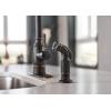 imageMoen Noell Mediterranean Bronze Traditional SingleHandle Standard Kitchen Faucet with Side Sprayer 87506BRB