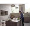 imageMoen Riley Chrome OneHandle Pulldown Kitchen Faucet Featuring Power Boost for a Faster Clean and Reflex Docking System for the Spray Head Modern Kitchen Sink Faucet 7402CSpot Resist Stainless