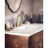 imageMoen Ronan Bronzed Gold TwoHandle Adjustable Widespread Modern Bathroom Faucet Valve Included 84023BZG