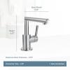 imageMoen S43001 Arris OneHandle Single Hole Modern Bathroom Faucet ChromeChrome