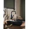 imageMoen S44101BL Colinet OneHandle Single Hole Traditional Bathroom Sink Faucet Matte Black