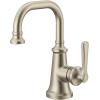 imageMoen S44101BN Colinet OneHandle Single Hole Traditional Bathroom Sink Faucet Brushed Nickel
