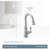 imageMoen S53004SRS Weymouth Shepherds Hook Pulldown Kitchen Bar Faucet Featuring Metal Wand with Power Clean Spot Resist StainlessOil Rubbed Bronze
