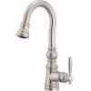 imageMoen S53004SRS Weymouth Shepherds Hook Pulldown Kitchen Bar Faucet Featuring Metal Wand with Power Clean Spot Resist StainlessSpot Resist Stainless