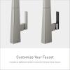 imageMoen S55005BL Nio OneHandle Bar Faucet Includes Secondary Finish Handle Option Matte BlackSpot Resist Stainless
