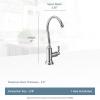 imageMoen S5510NL Sip Traditional Cold Kitchen Beverage Faucet Optional Water Filtration System Available Sold Separately Polished Nickel