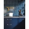 imageMoen S665BLS Modern Wall Mount Swing Arm Folding Pot Filler Kitchen Faucet Black StainlessBrushed Gold