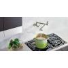 imageMoen S665BLS Modern Wall Mount Swing Arm Folding Pot Filler Kitchen Faucet Black StainlessSpot Resist Stainless