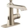 imageMoen S6981EWBN Flara Motionsense Wave Touchless Single Handle Bathroom Sink Faucet Brushed Nickel