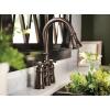 imageMoen S73204ORB Weymouth Two Handle Pulldown Bridge Kitchen Faucet Oil Rubbed BronzeOil Rubbed Bronze