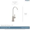 imageMoen Sip Spot Resist Stainless Traditional Drinking Water Beverage Faucet with Optional Filtration System F7600SRS