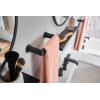 imageMoen T6708BL Genta LX Two Handle Widespread Modern Bathroom Facuet Valve Required Matte Black
