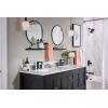 imageMoen T6708BL Genta LX Two Handle Widespread Modern Bathroom Facuet Valve Required Matte Black