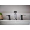 imageMoen T6708BL Genta LX Two Handle Widespread Modern Bathroom Facuet Valve Required Matte Black