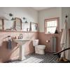 imageMoen TS44105BN Colinet Traditional Cross Handle Wall Mount Bathroom Faucet Trim Valve Required Brushed NickelMatte Black