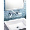 imageMoen TS6731BN 90 Degree TwoHandle Wall Mount Bathroom Faucet Trim Valve Required Brushed NickelChrome
