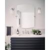 imageMoen TS6984NL Flara TwoHandle 8 in Widespread Lever Handle Bathroom Faucet Trim Kit Valve Required Polished NickelChrome