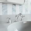 imageMoen WS84440SRN TwoHandle High Arc Bathroom Faucet Spot Resist Brushed NickelChrome
