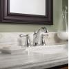 imageMoen WS84440SRN TwoHandle High Arc Bathroom Faucet Spot Resist Brushed NickelChrome