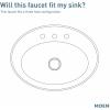 imageMoen WS84440SRN TwoHandle High Arc Bathroom Faucet Spot Resist Brushed NickelChrome