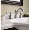 imageMoen WS84440SRN TwoHandle High Arc Bathroom Faucet Spot Resist Brushed NickelSpot Resist Brushed Nickel