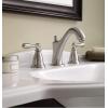 imageMoen WS84440SRN TwoHandle High Arc Bathroom Faucet Spot Resist Brushed NickelSpot Resist Brushed Nickel