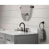imageMoen WS84924SRN TwoHandle High Arc Bathroom Faucet Spot Resist Brushed NickelMediterranean Bronze