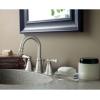 imageMoen WS84924SRN TwoHandle High Arc Bathroom Faucet Spot Resist Brushed NickelSpot Resist Brushed Nickel