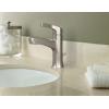 imageMoen WSL84733SRN Danika Single Handle 1 Hole Bathroom Faucet Spot Resist Brushed Nickel