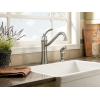 imageMoen Wetherly Mediterranean Bronze HighArc Kitchen Faucet with Side Spray 87999BRBMediterranean Bronze