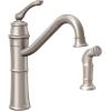 imageMoen Wetherly Mediterranean Bronze HighArc Kitchen Faucet with Side Spray 87999BRBSpot Resist Stainless