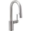 imageMoen 5965 One Handle Pulldown Bar Faucet with Power Clean Featuring Reflex ChromeChrome