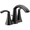 imageMoen 6172BL Glyde TwoHandle High Arc Centerset Bathroom Faucet Matte Black