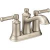 imageMoen 6802BN Dartmoor twohandle low arc bathroom faucet Brushed Nickel 1Brushed Nickel