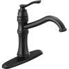 imageMoen 7240ORB Belfield Traditional One Handle High Arc Kitchen Faucet with Optional Deckplate Included Oil Rubbed BronzeMatte Black