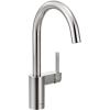 imageMoen 7365SRS Align OneHandle HighArc Modern Kitchen Faucet Spot Resist StainlessChrome