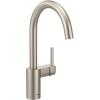 imageMoen 7365SRS Align OneHandle HighArc Modern Kitchen Faucet Spot Resist StainlessSpot Resist Stainless
