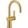 imageMoen 7622EVC CIA Smart Faucet Touchless Pull Down Sprayer Kitchen Faucet with Voice Control and Power Boost Includes Optional Matte Black Accents ChromeBrushed Gold