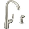imageMoen 7790SRS Arbor One Handle High Arc Kitchen Faucet with Side Spray 0375 Spot Resist StainlessSpot Resist Stainless