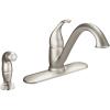 imageMoen 7840SRS Camerist OneHandle Low Arc Kitchen Faucet with Side Spray Spot Resist StainlessSpot Resist Stainless