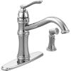 imageMoen Belfield Oil Rubbed Bronze Traditional One Handle High Arc Kitchen Faucet with Side Spray and Optional Deckplate Included 7245ORBChrome