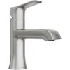 imageMoen LISO Spot Resist Brushed Nickel OneHandle Bathroom Faucet One Hole Bathroom Sink Faucet with Optional Deck Plate and Push Down Drain 84540SRN