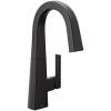 imageMoen S55005BL Nio OneHandle Bar Faucet Includes Secondary Finish Handle Option Matte BlackMatte Black