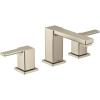 imageMoen TS6721BN 90 Degree TwoHandle Widespread Modern Bathroom Faucet Valve Required Brushed Nickel