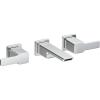imageMoen TS6731BN 90 Degree TwoHandle Wall Mount Bathroom Faucet Trim Valve Required Brushed NickelChrome